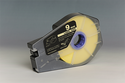 CABLE ID LABEL TAPE CASSETTE 9MM YELLOW